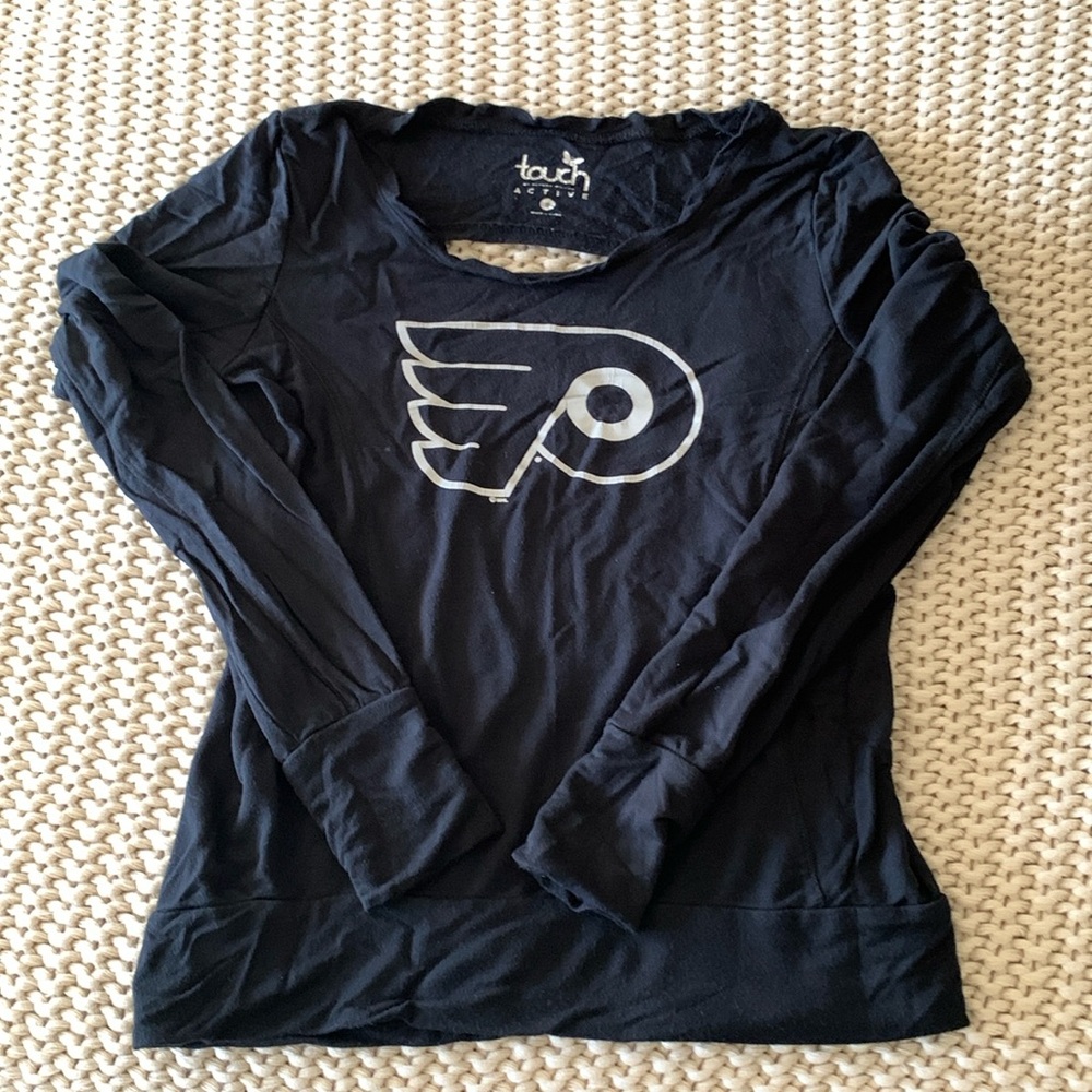 Women’s Philadelphia Flyers Long Sleeve T shirt black, small